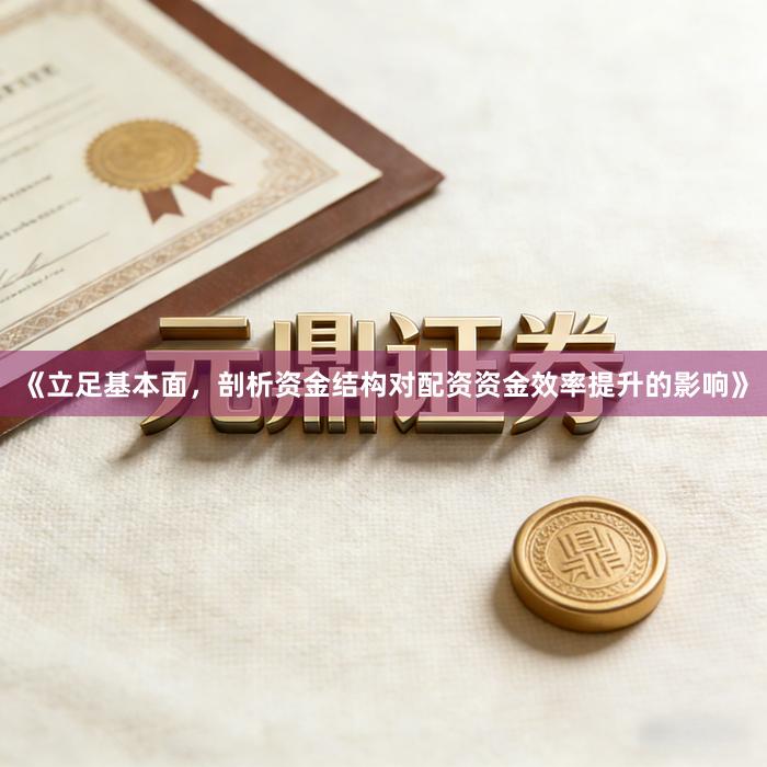 《立足基本面，剖析资金结构对配资资金效率提升的影响》