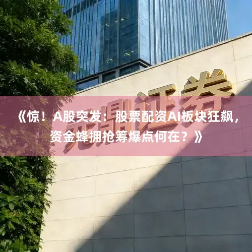 《惊！A股突发：股票配资AI板块狂飙，资金蜂拥抢筹爆点何在？》