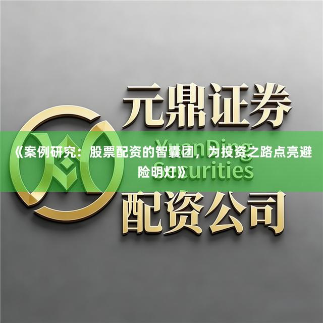 《案例研究：股票配资的智囊团，为投资之路点亮避险明灯》