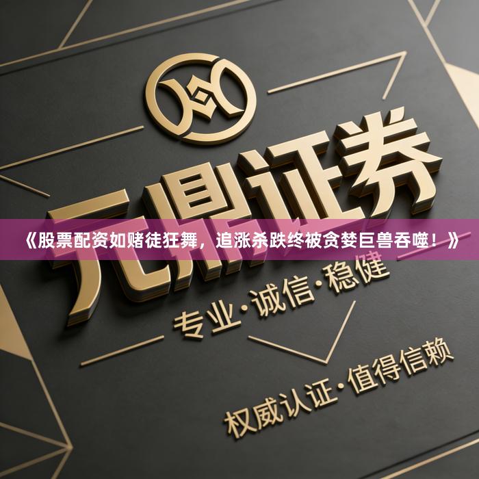 《股票配资如赌徒狂舞，追涨杀跌终被贪婪巨兽吞噬！》