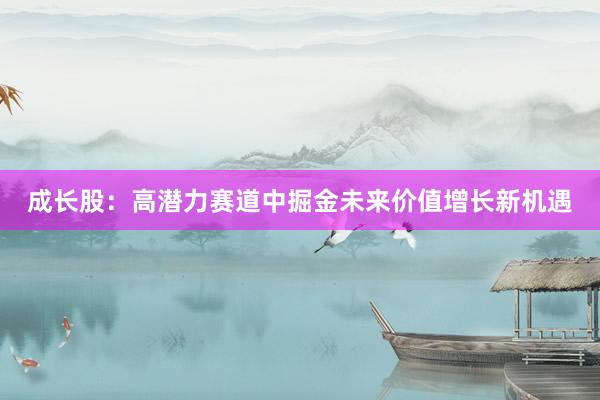 成长股：高潜力赛道中掘金未来价值增长新机遇